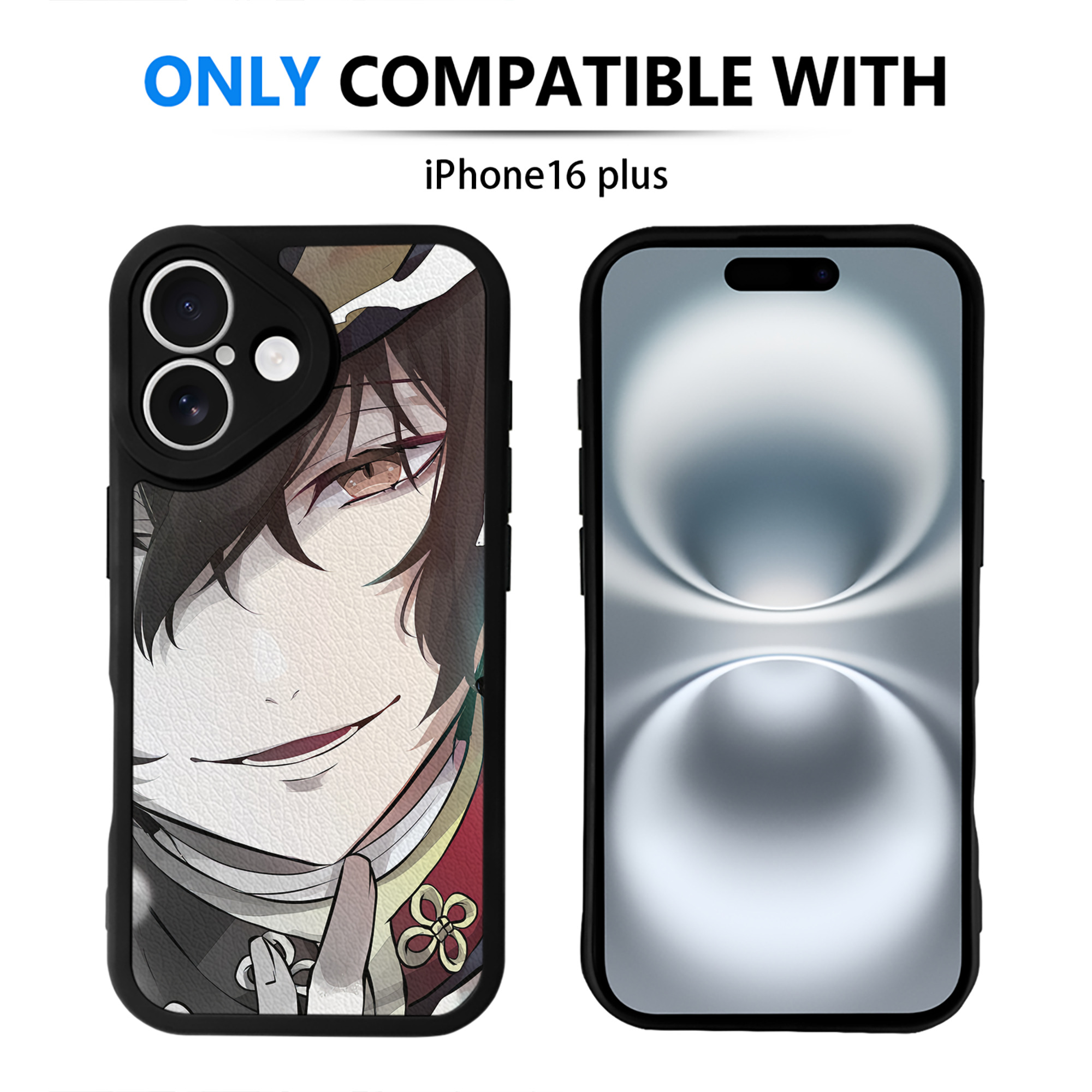 （画像用） 文豪ストレイドッグス Bungo Stray Dogs 【iPhone 16シリーズ対応】シリコンスマホケース（レザー調） 材質：シリコン